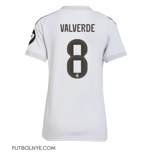 Camiseta Real Madrid Federico Valverde #8 Primera Equipación para mujer 2025-26 manga corta